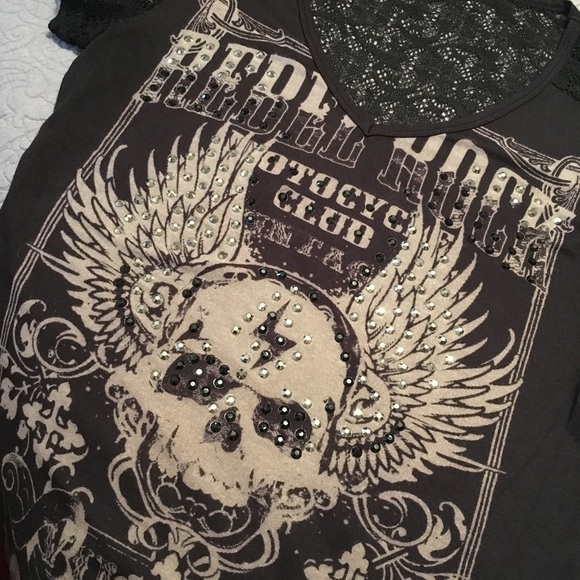 Vocal Shirt with Studs and Lace - Picture 2 of 7